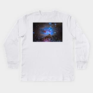 Running Man Nebula, optical image (C042/9610) Kids Long Sleeve T-Shirt